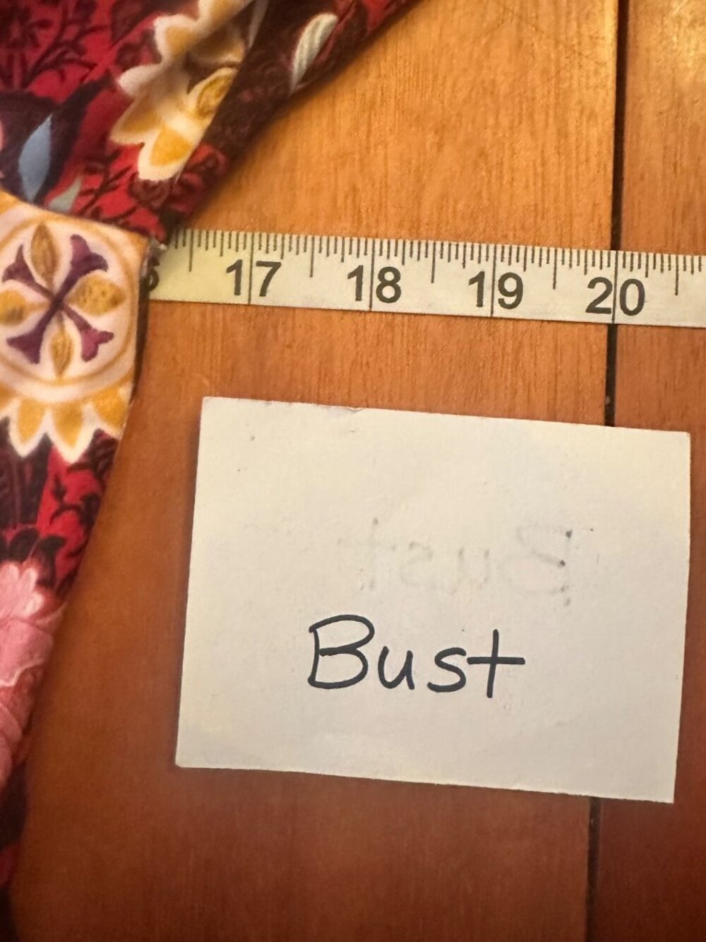 Guess Floral Long Sleeve Ruched Stretch Top Red Yellow Purple M - Picture 3 of 5